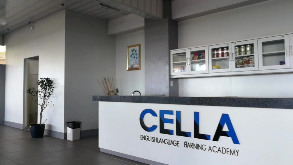 CELLA (Cebu English Language Learning Academy)の受付
