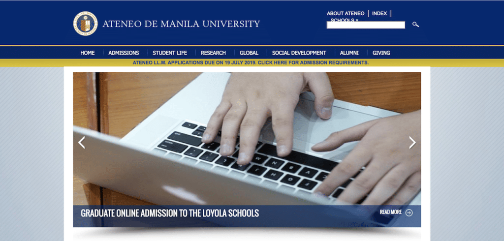 フィリピン大学留学におすすめの学校2：アテネオ・デ・マニラ大学