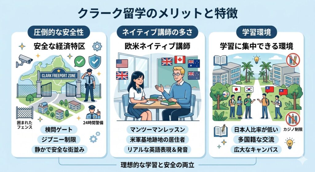 クラーク留学 メリット