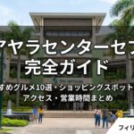 アヤラセンターセブ完全ガイド|おすすめレストラン・グルメ・お土産・営業時間まとめ