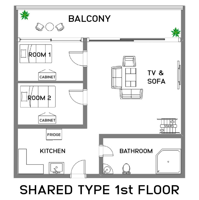 SHARED ROOM 1st FLOOR