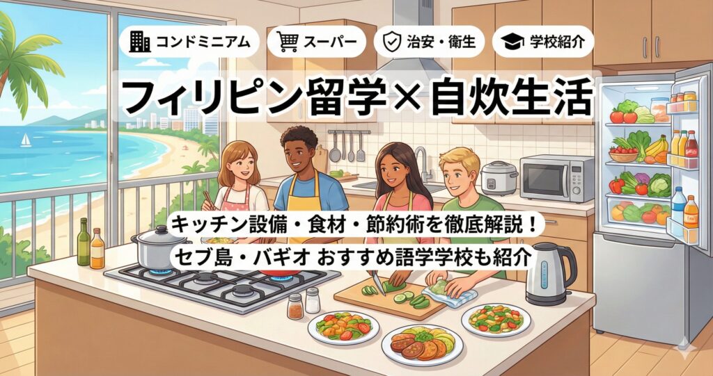 フィリピン留学 キッチン