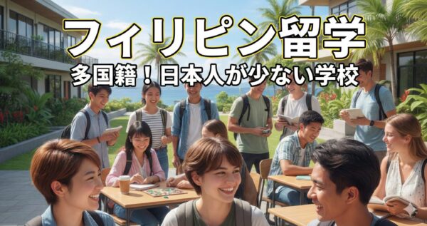 フィリピン留学で日本人が少ない学校　多国籍