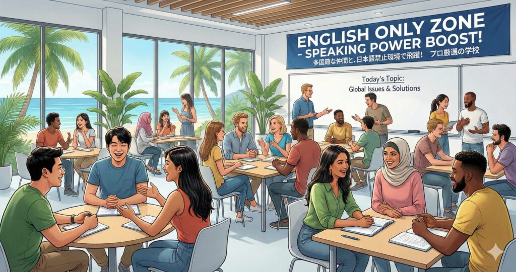 日本語禁止環境でスピーキング力が飛躍的に伸びる