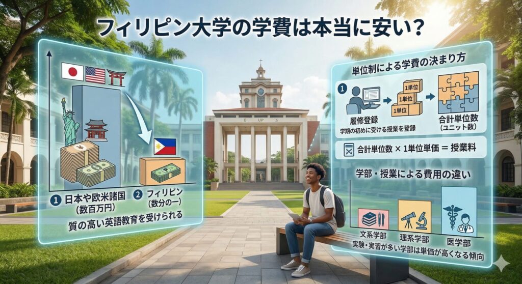 フィリピン 大学 学費 安い