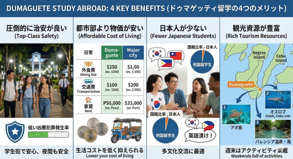 ドゥマゲティ 英語留学 メリット