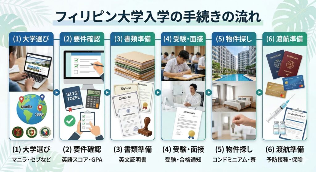 フィリピン大学進学スケジュール