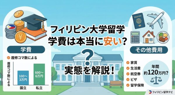 フィリピン 大学 学費 安い