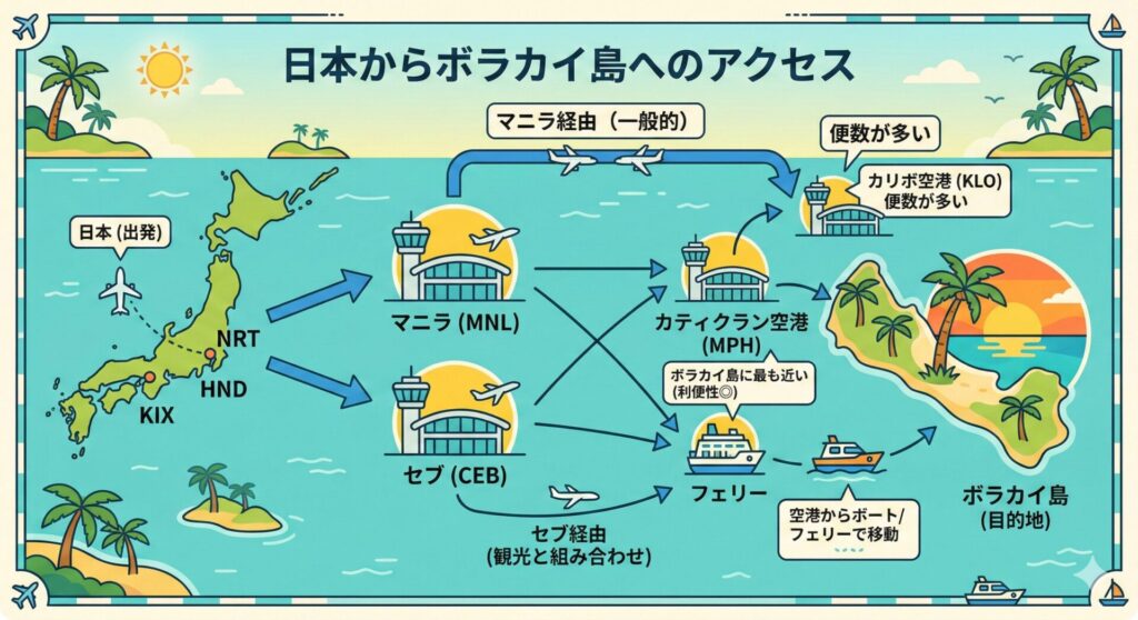 日本からボラカイ島 行き方