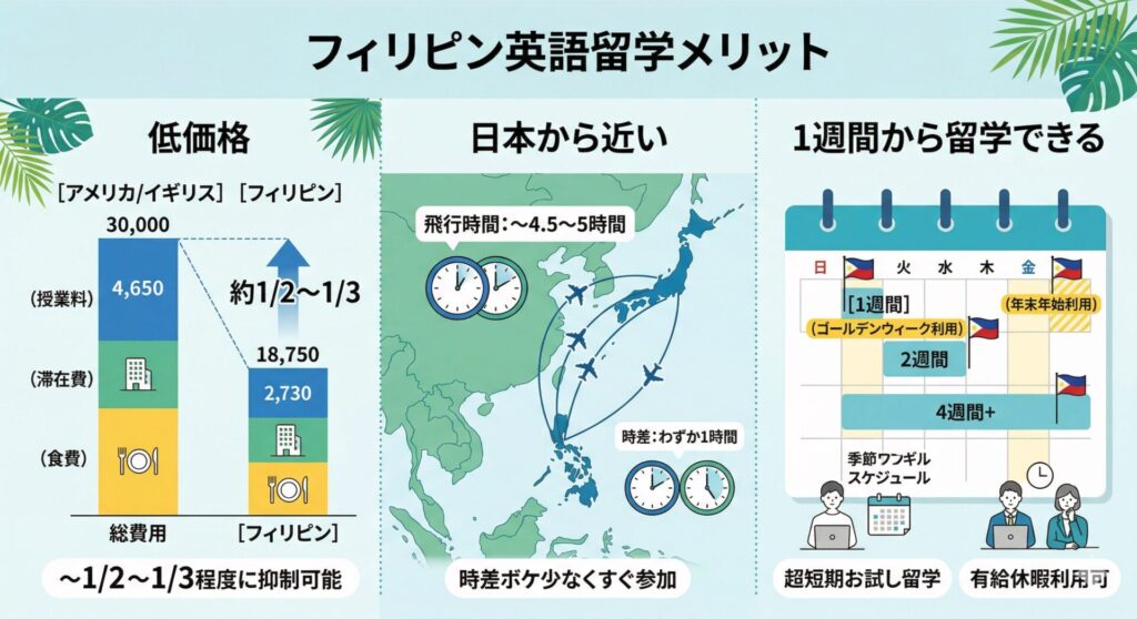 フィリピン英語留学メリット